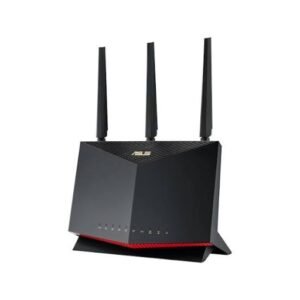 RT-AX86UPRO ASUS Wi-Fi 6 IEEE 802.11ax Dual Band 712.50MB/s 5 x Network 1 x Broadband 4 x Antennas Ethernet Wireless Router