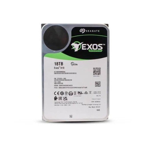 ST18000NM004J Seagate Exos X18 18TB 7200RPM SAS 3.5-Inch Hard Drive