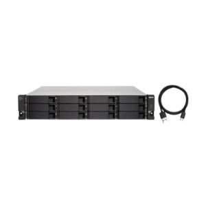 TL-R1200C-RP-US QNAP 12-Bay 2U Rackmount 10Gbps JBOD Expansion Unit