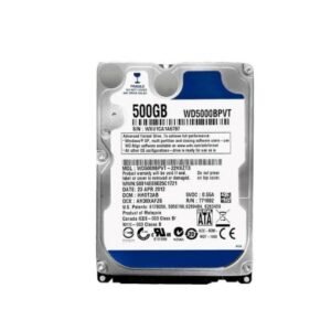 WD5000BEVT Western Digital 500GB 5400RPM SATA 3Gb/s 2.5-in HDD