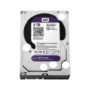WD50PURX Western Digital Purple 5TB 7200RPM (intellipower) SATA 6GB/s 64MB Cache 3.5-inch Internal Surveillance Hard Drive